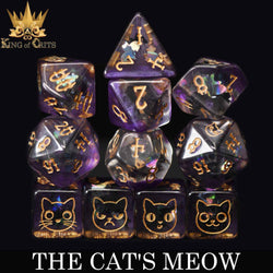 King of Crits Dice Set - The Cat's Meow (11-Piece)