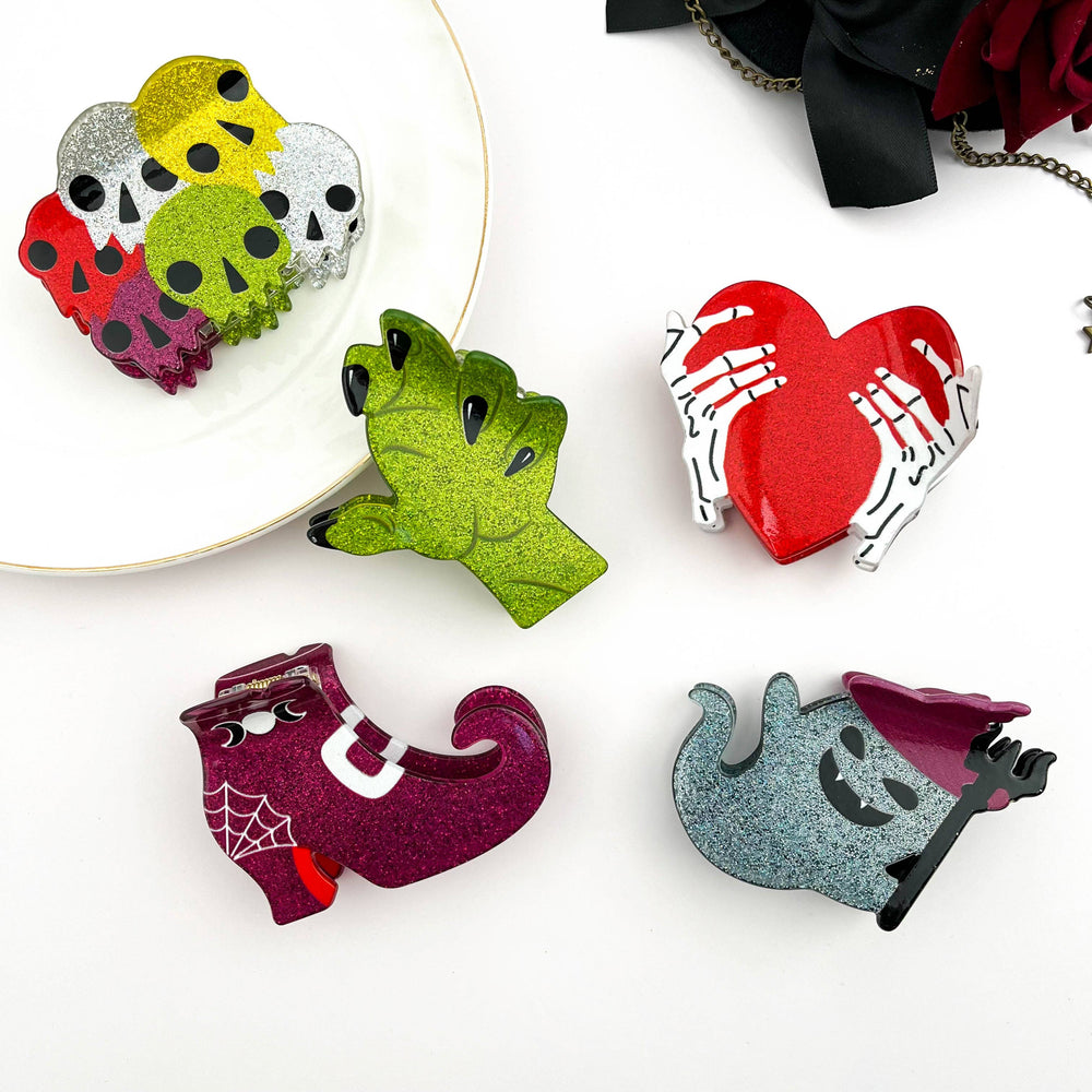 Hair Clip - Skele-Heart