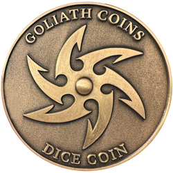 Dice Coin - D20 Gold Dragon