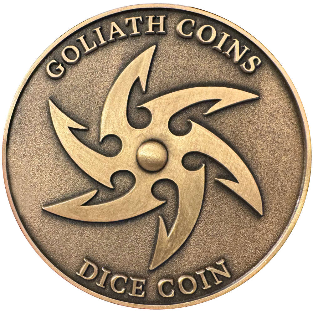 Dice Coin - D20 Tiefling Warlock