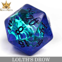 King of Crits Dice Set - Lolth's Drow (11-Piece)