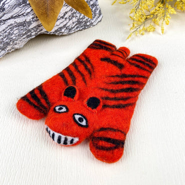 Animal Rug Coaster - Orange Tiger