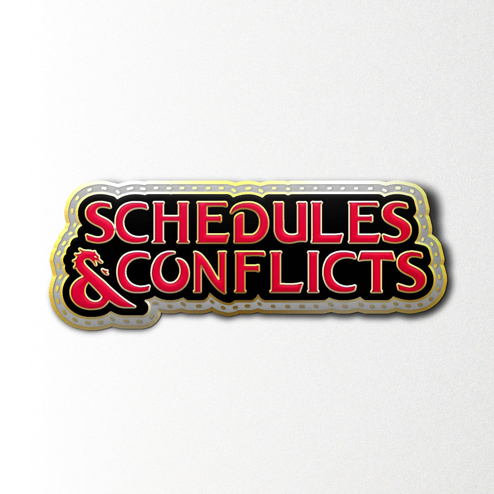 Enamel Pin - Scheduled & Conflicts