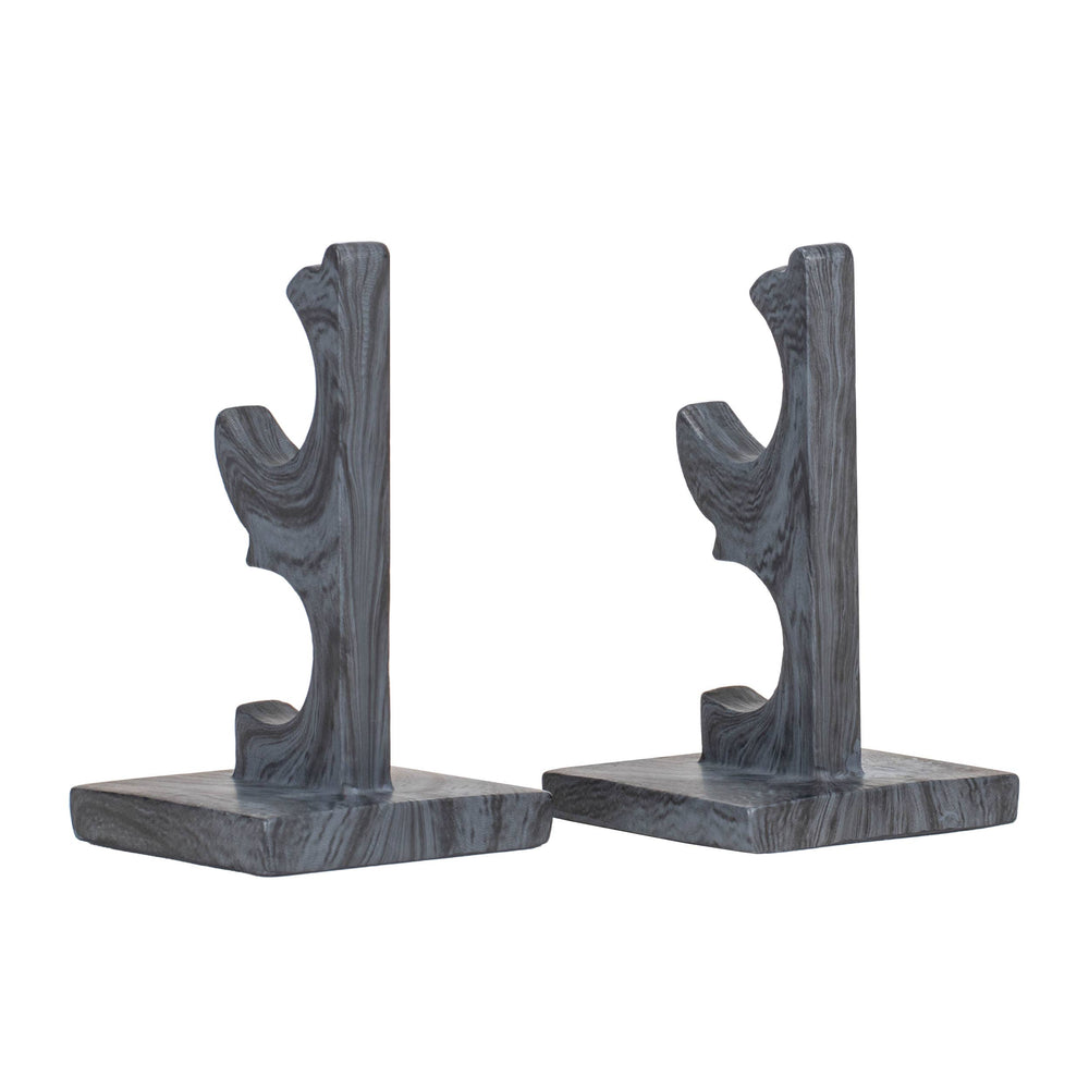 Resin Wand Display - Scrolled Gray