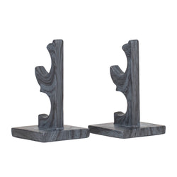 Resin Wand Display - Scrolled Gray