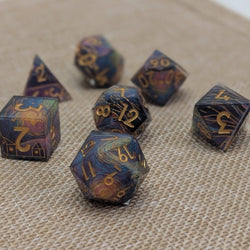 Ebonwood Dice Set - Starry Core