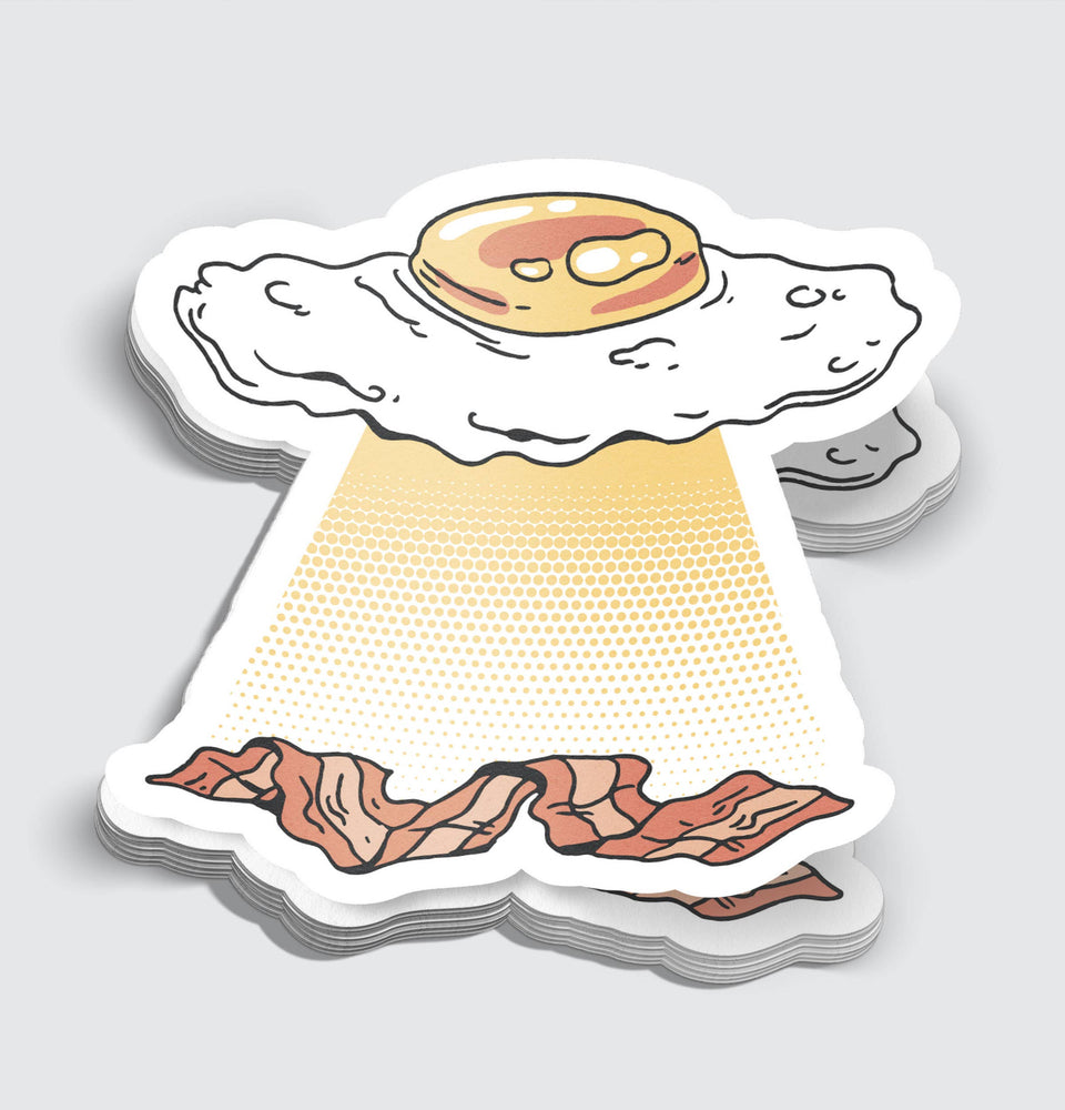 Vinyl Sticker -  Abducting Breakfast
