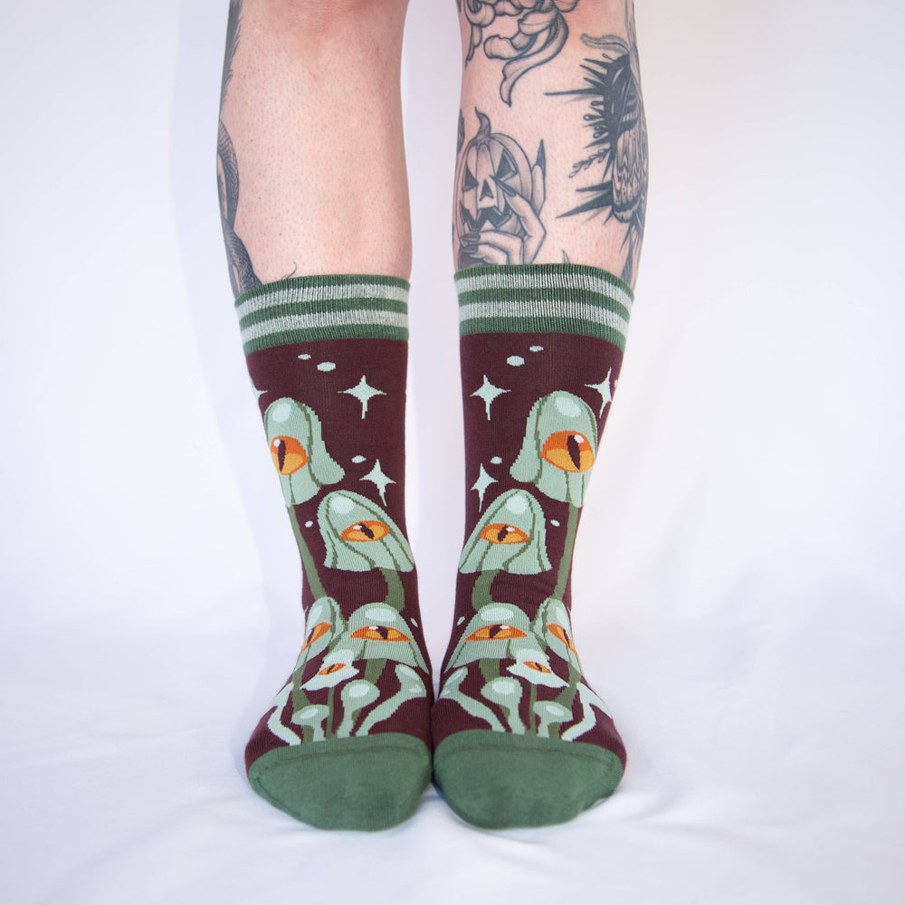 Crew Socks - Mystic Mushrooms