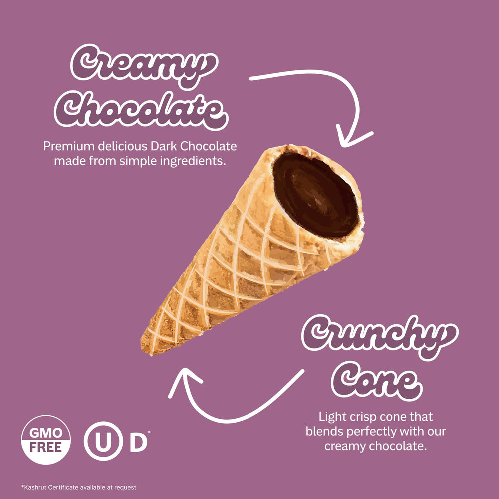 Muddy Bites - Dark Chocolate Waffle Cone Snacks