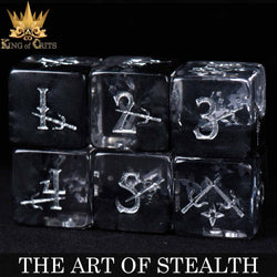 King of Crits Dice Set - The Art of Stealth (11-Piece)