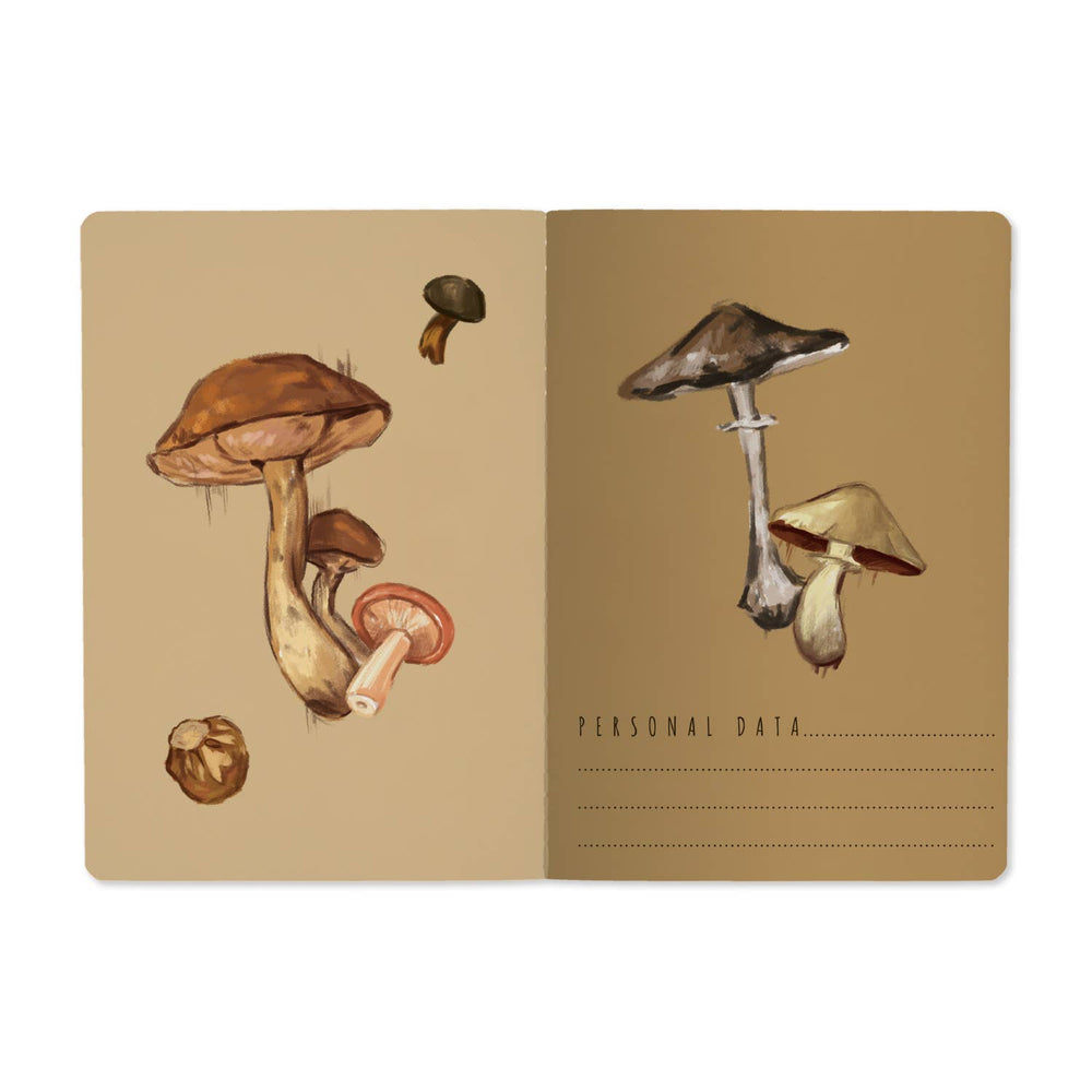 Mushrooms Notebook (White)