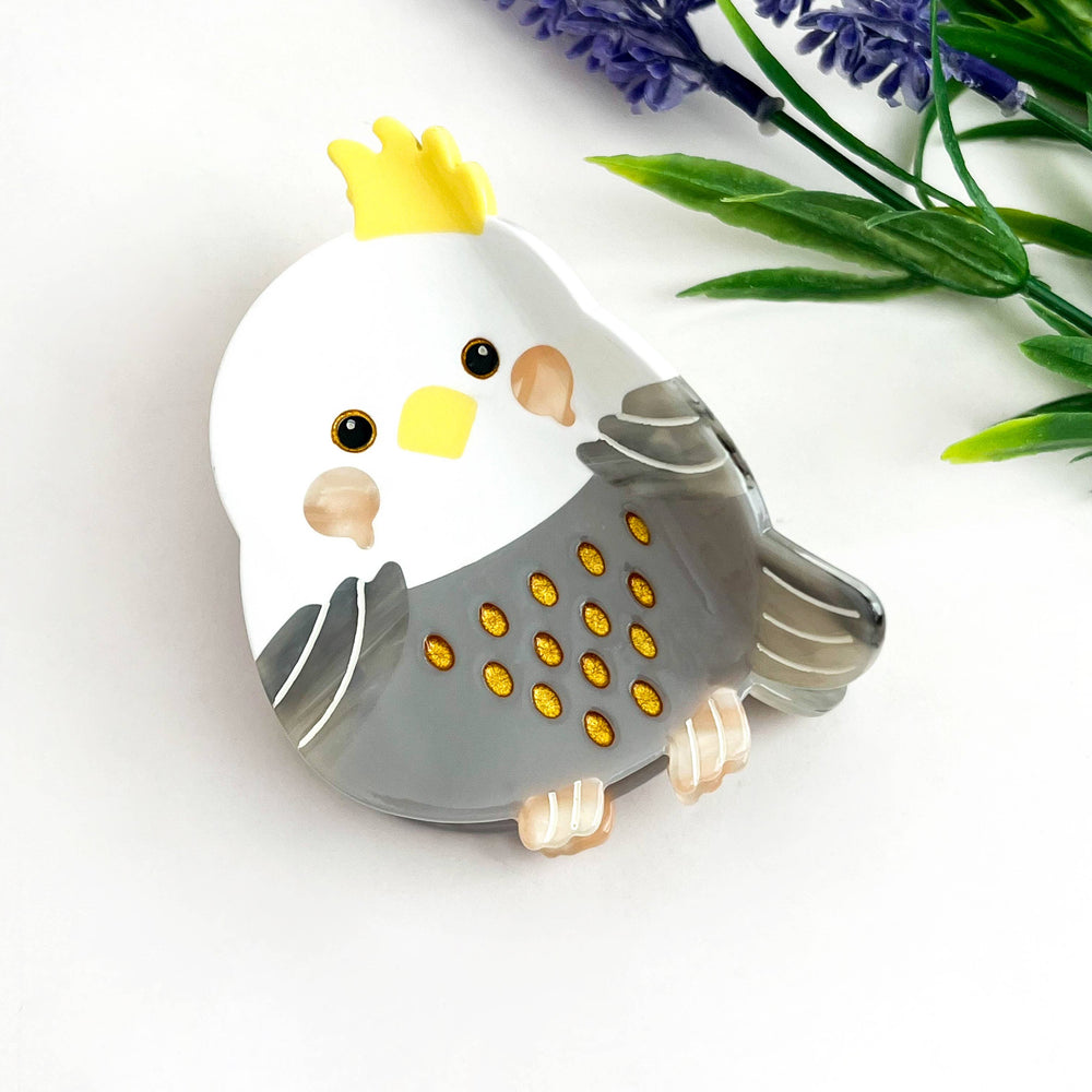 Hair Clip - Cute Cockatoo
