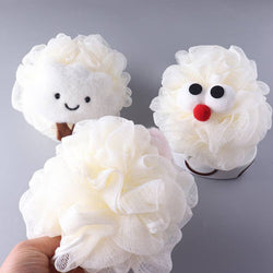 Kawaii Bath Pouf - Pink Cloud