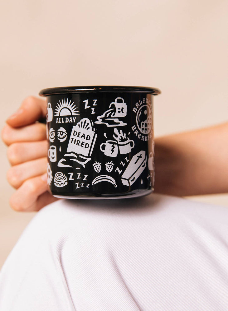 Enamel Mug - Dead Tired