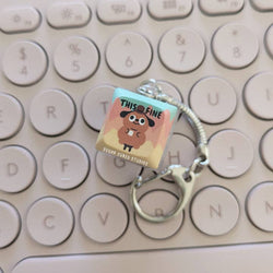 Fidget Keycap Keychain - This is Fine