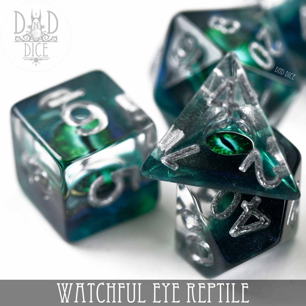 RPG Dice Set - Watchful Eye (Reptile)
