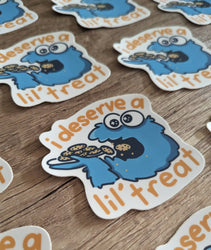 Vinyl Sticker - Cookie Monster Little Treat