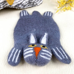 Animal Rug Coaster - Gray Cat