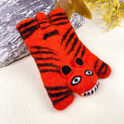 Animal Rug Coaster - Orange Tiger