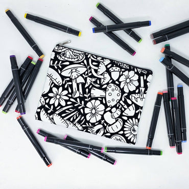Color Your Own - Pencil Case (Mushroom 2)