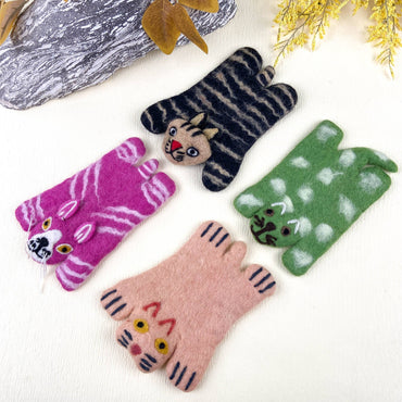 Animal Rug Coaster - Pink Cat