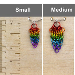 Pridemaille Cluster Pendant - LGBTQ Rainbow