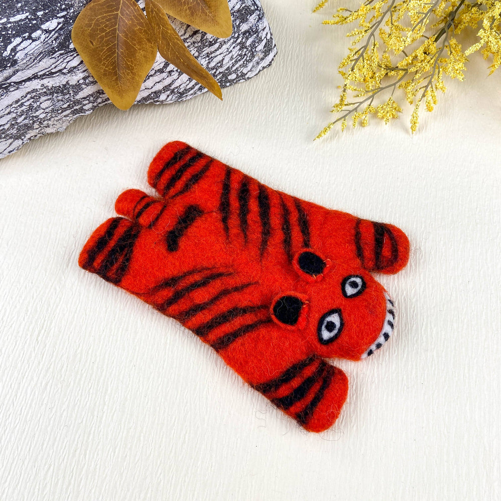 Animal Rug Coaster - Orange Tiger