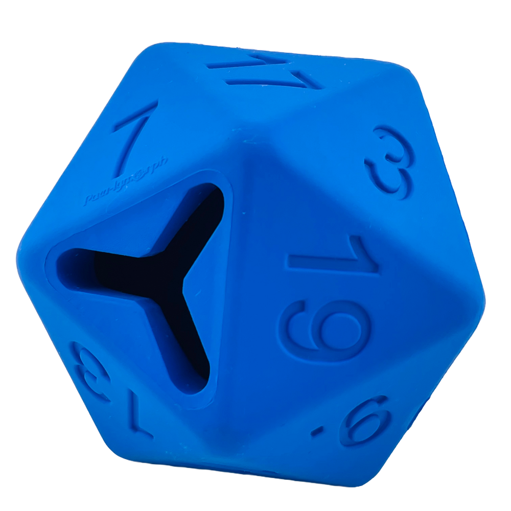 Barbarian Strength Dog D20 - Blue
