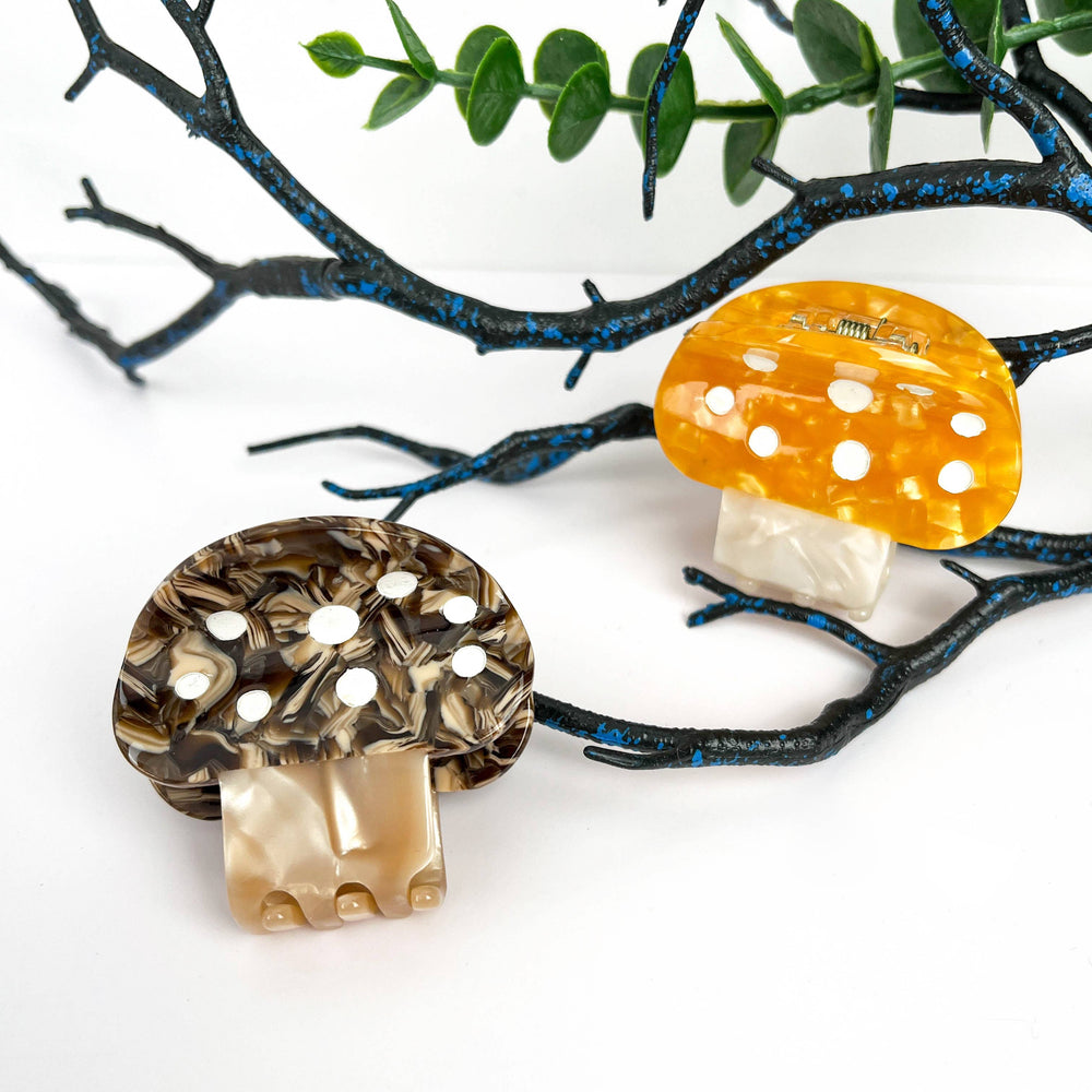Hair Clip - Red Mushroom