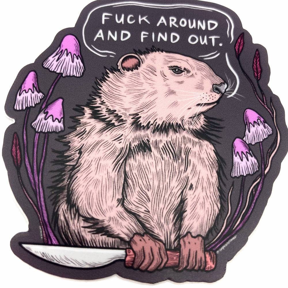 Vinyl Sticker - Find Out Groundhog