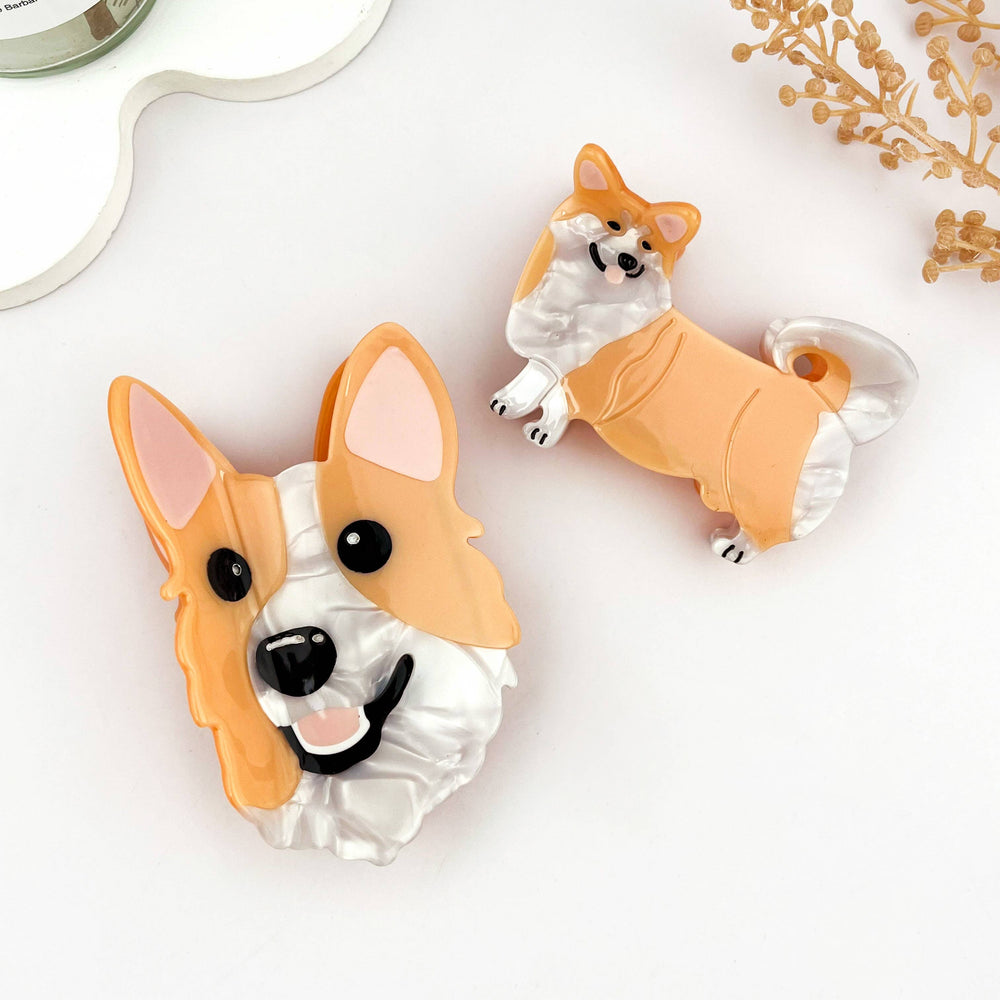 Hair Clip - Corgi