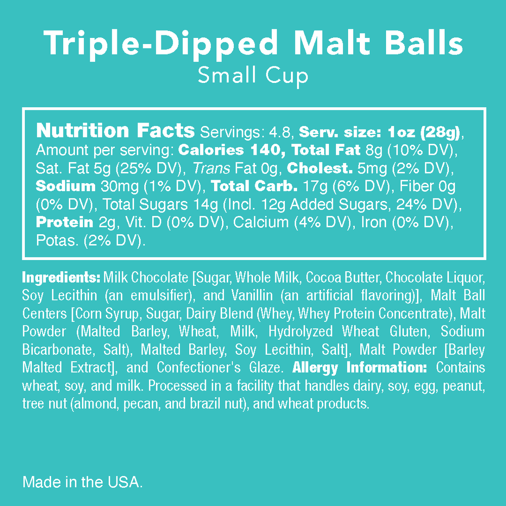 Gourmet Candy - Triple-Dipped Chocolate Malt Balls