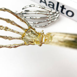Hair Clip - Silver Hand