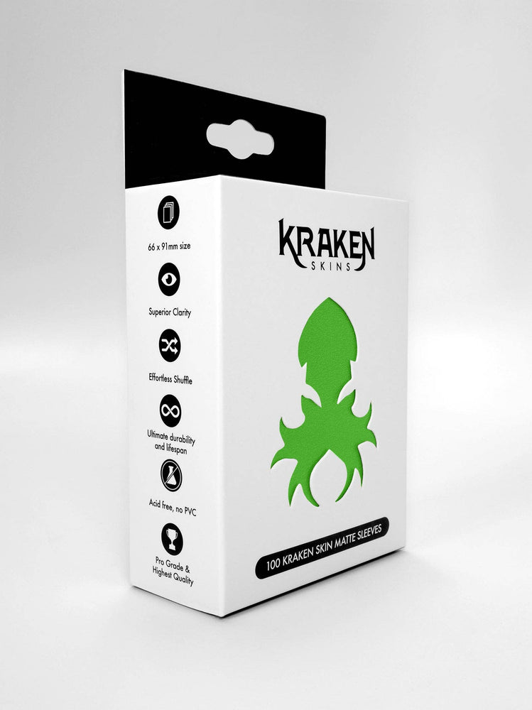 Kraken Skin Sleeves - Parakeet Green Matte