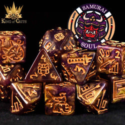 King of Crits Dice Set - Samurai Soul (11-Piece)