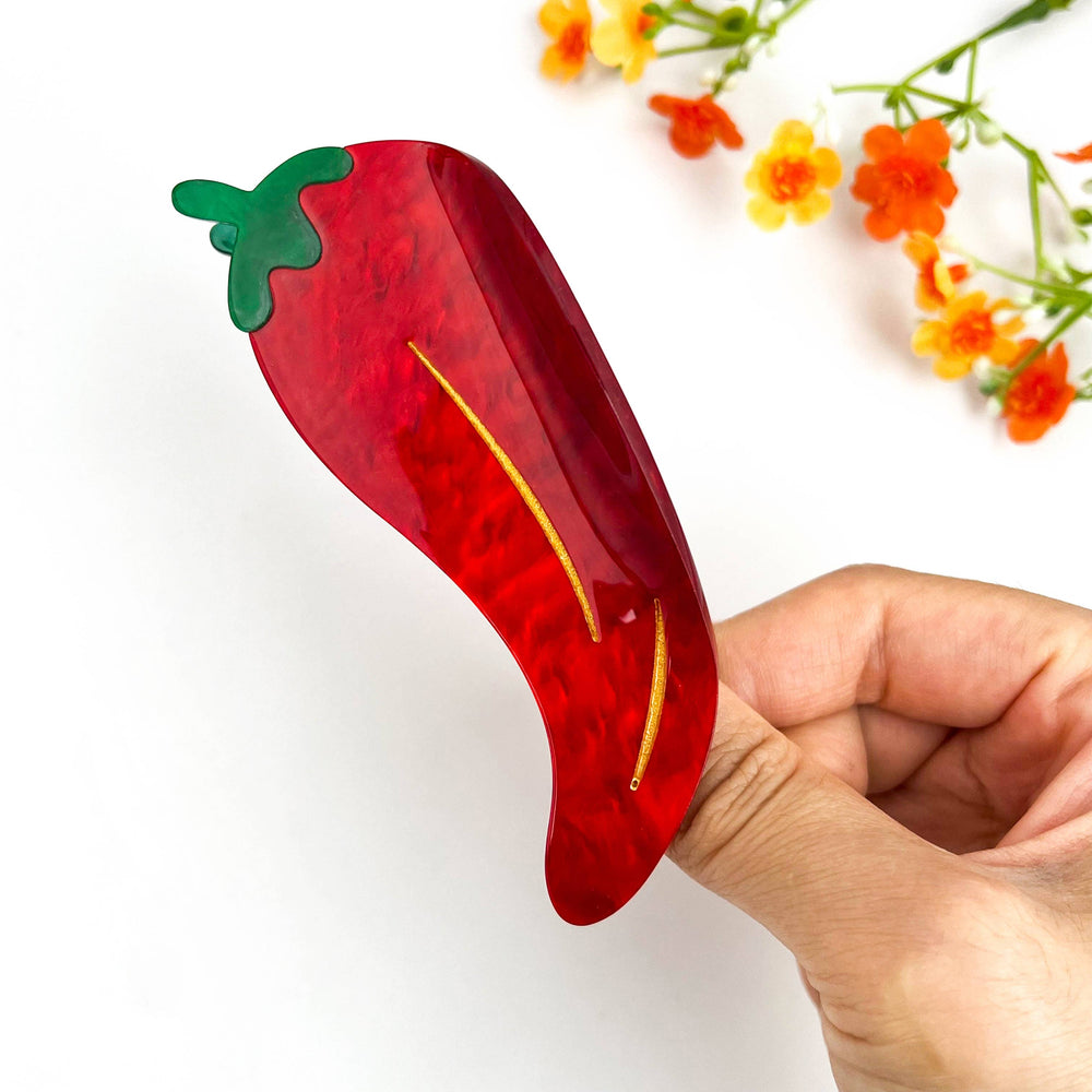 Hair Clip - Spicy Pepper