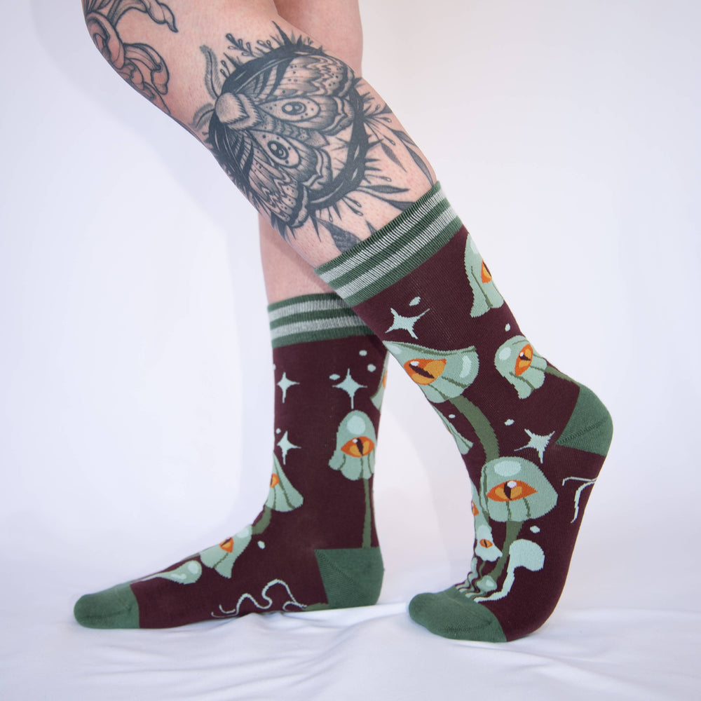 Crew Socks - Mystic Mushrooms