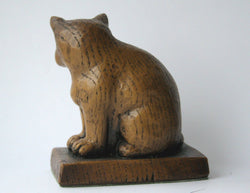 Reproduction Medieval Carving - Sad Old Church Cat