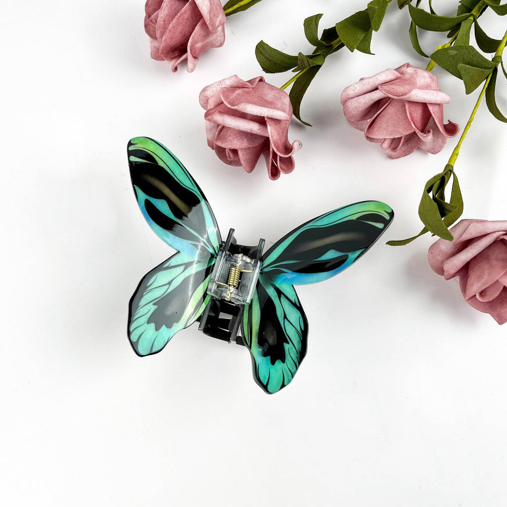 Hair Clip - Purple & Blue Butterfly