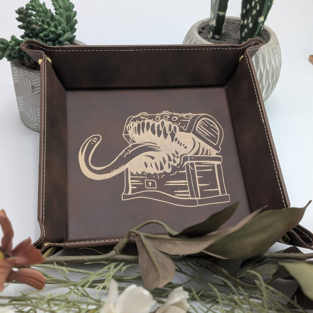 Vegan Leather Dice Tray - Mimic