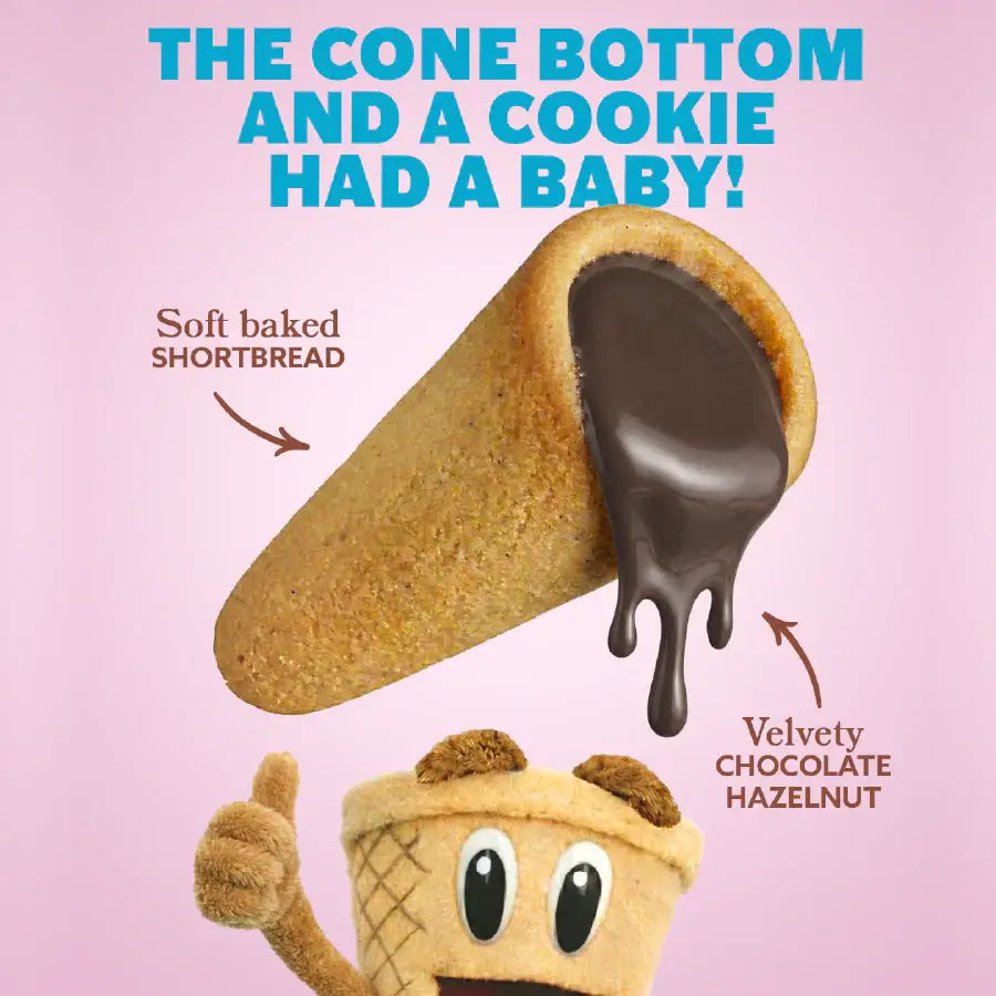 Muddy Bites - Hazelnut Cocoa Cookie Cone Snacks