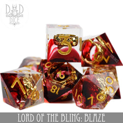 King of Crits Dice Set - Blaze