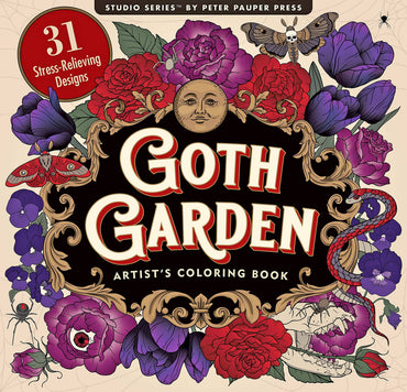 Adult Coloring Book - Goth Garden