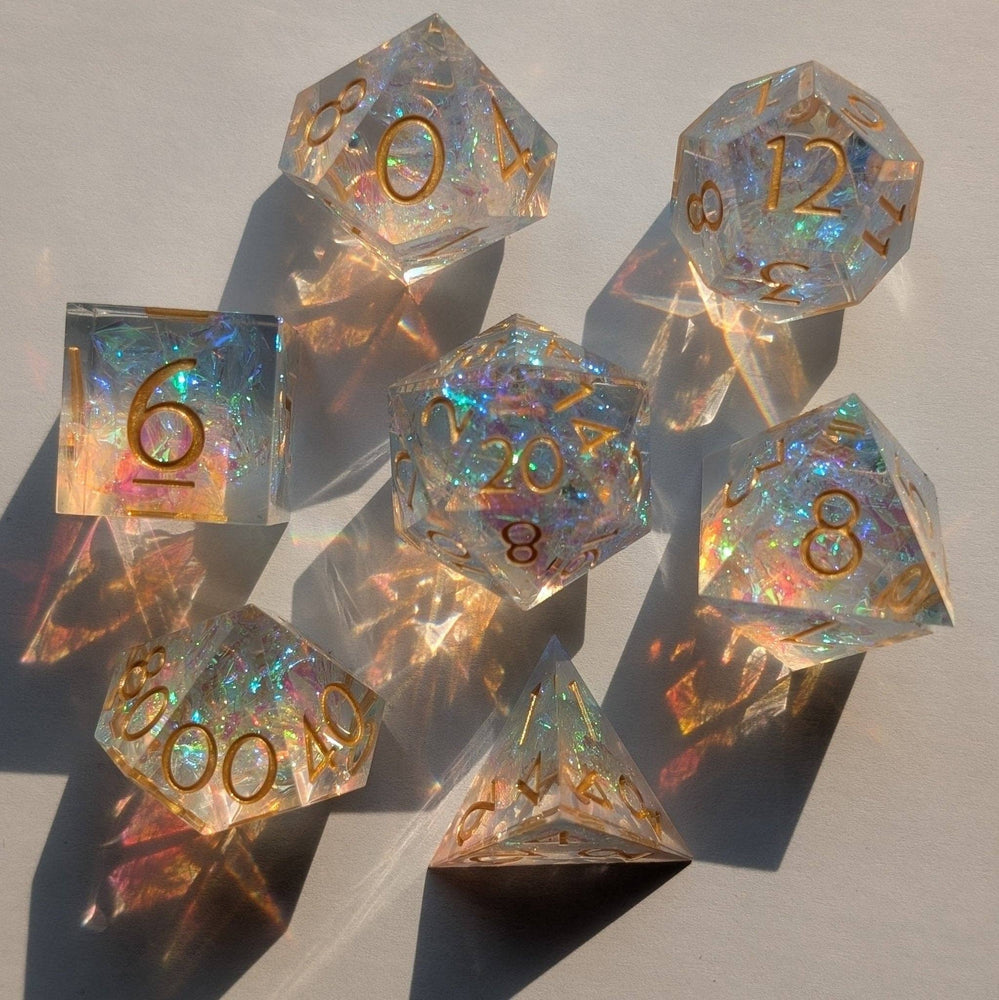 Ebonwood Dice Set - Golden Valor