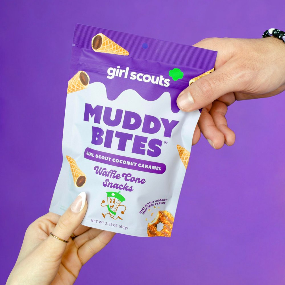 Muddy Bites - Coconut Caramel Waffle Cone Snacks