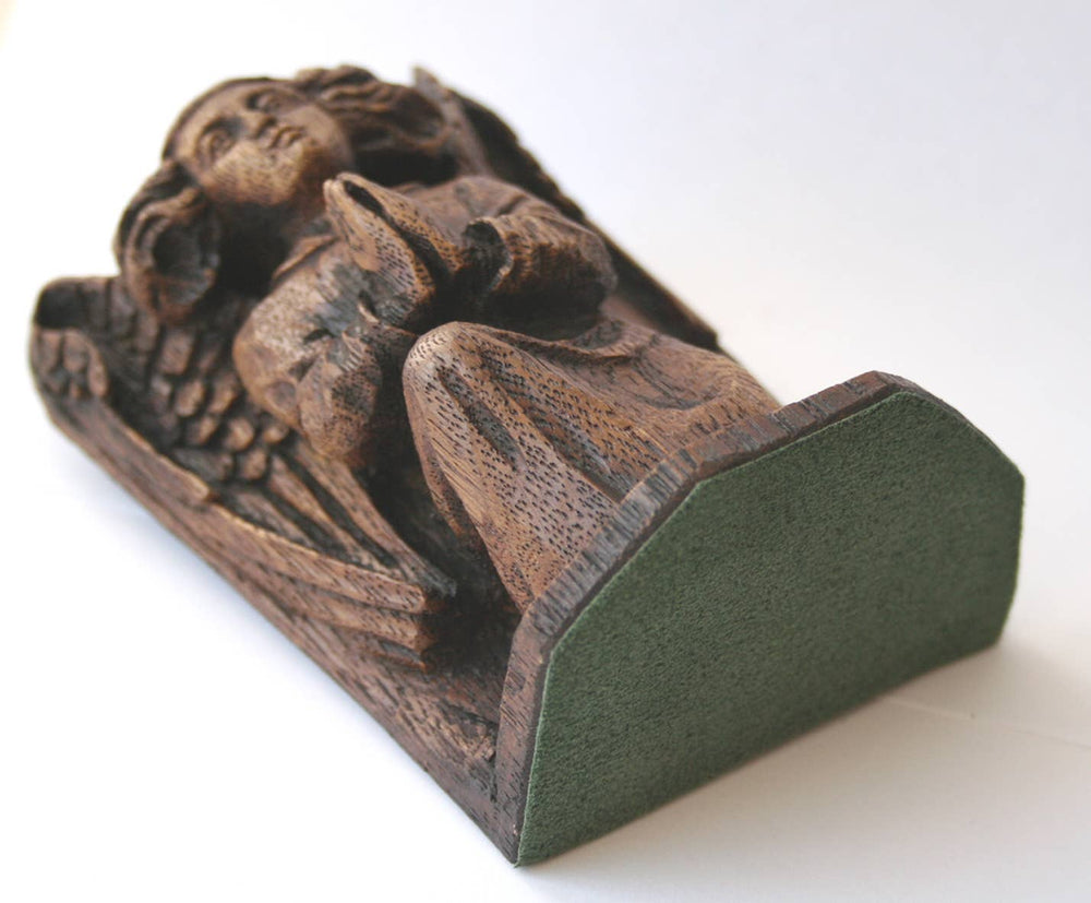 Reproduction Medieval Carving - Angel Corbel Praying