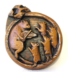 Reproduction Medieval Carving - Cat & Mice Dancing