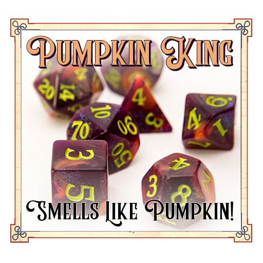 Scented RPG Dice - Pumpkin King