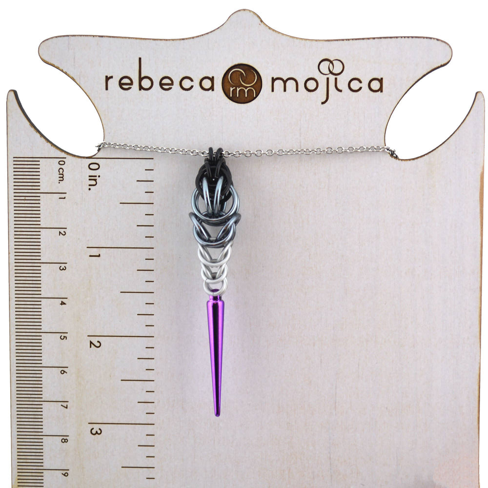 Pridemaille Spike Pendant - Asexual