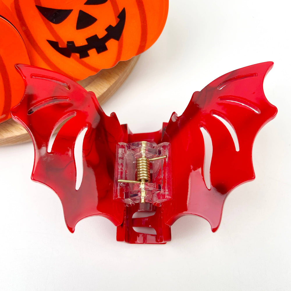 Hair Clip - Red Bat